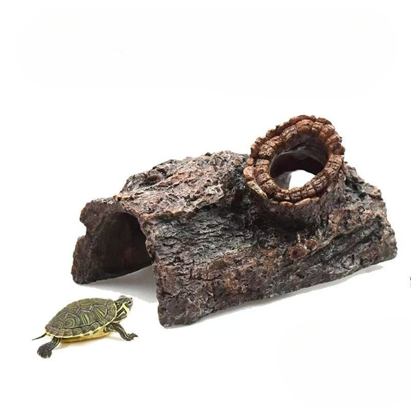 Planted Aquarium With Driftwood - Robotic Dog Resin Craft Figurine Aquarium