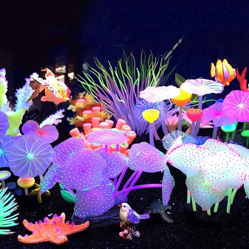 Silicone Glowing Landscape Art - Aquarium Plant Design review and price