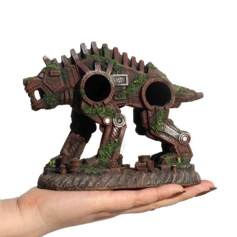 Ornament Resin Robotic Dog Aqu - Planted Aquarium With Driftwood review and price