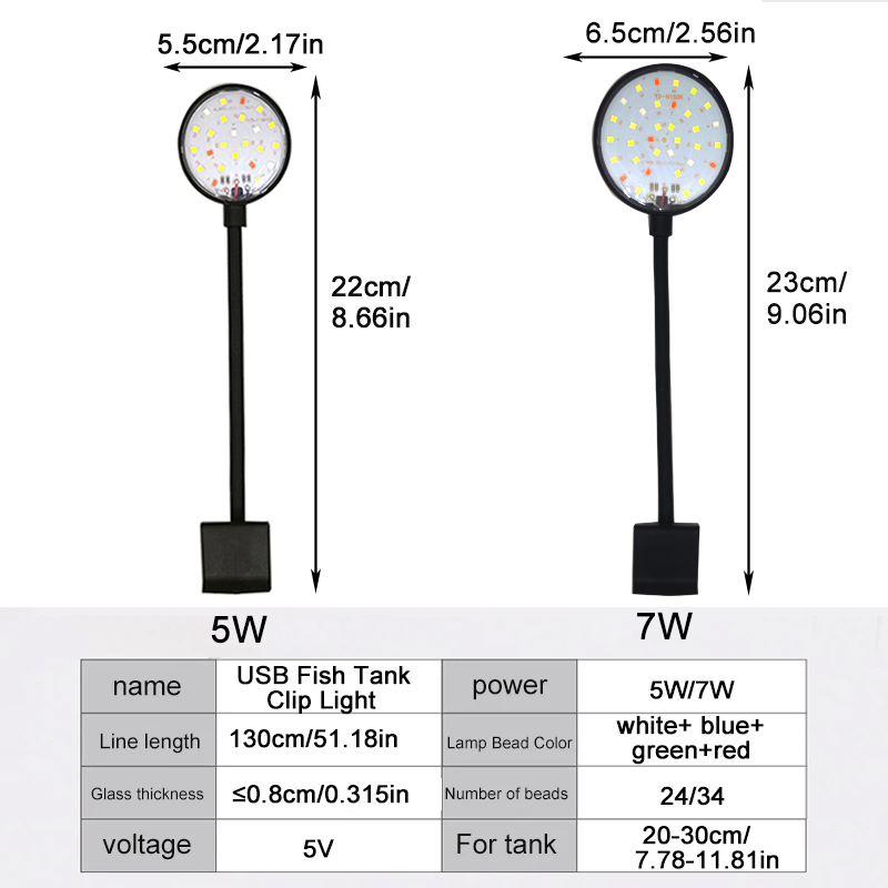 USB Aquarium LED Lamp Fish Tan - Aquarium Plant Design review and price