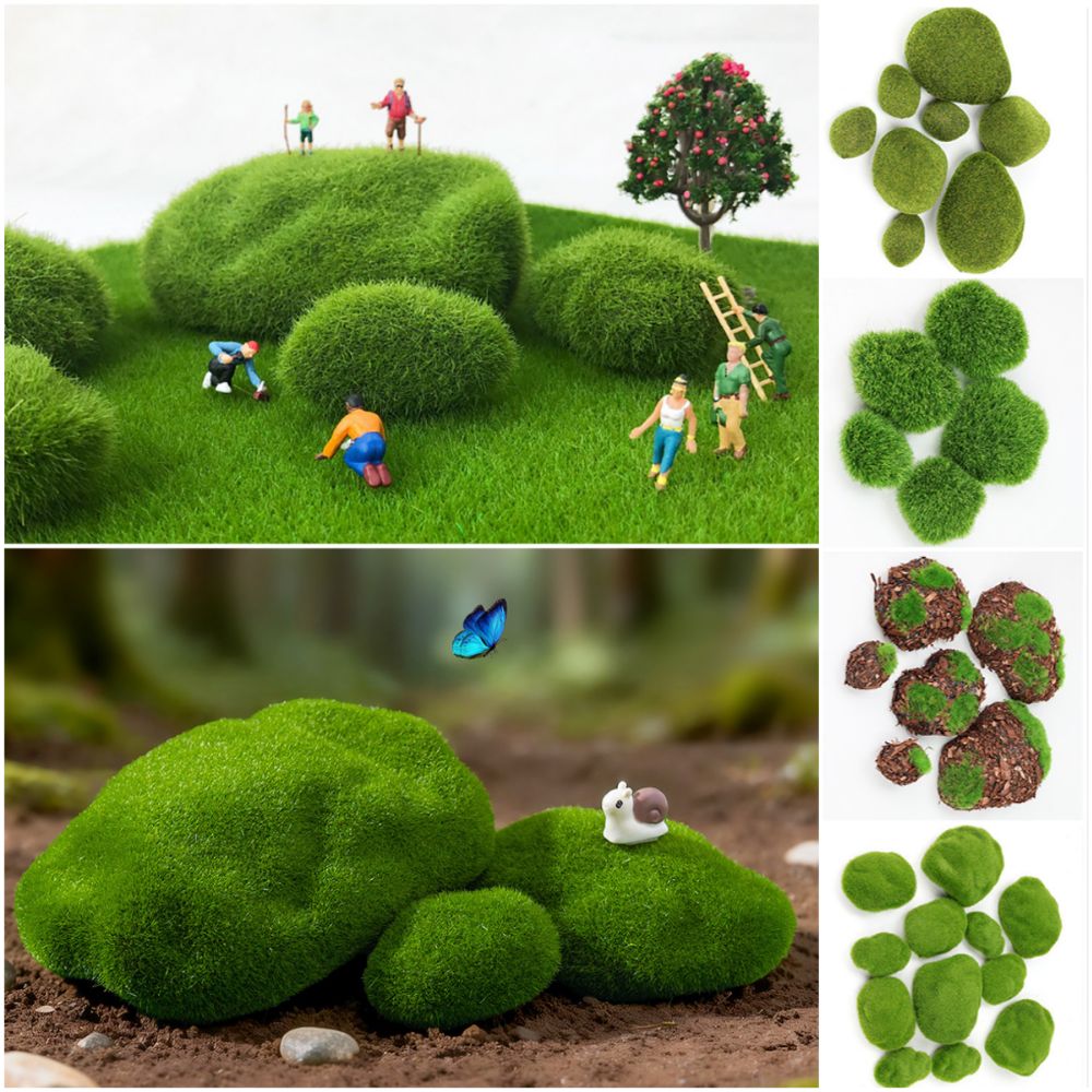 2/4/6/10PCS Green Artificial M - Planted Aquarium Models review and price
