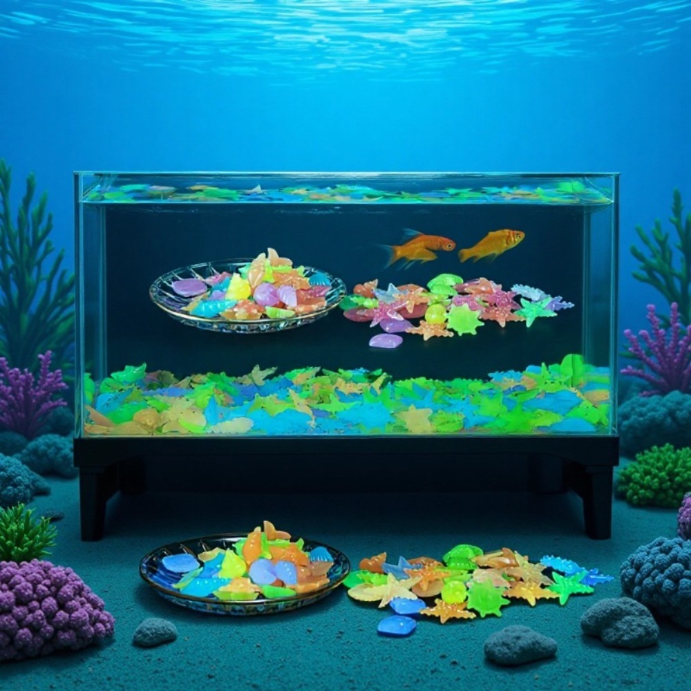Glowing Luminous Ocean Stones  - Aquarium Plant Design review and price