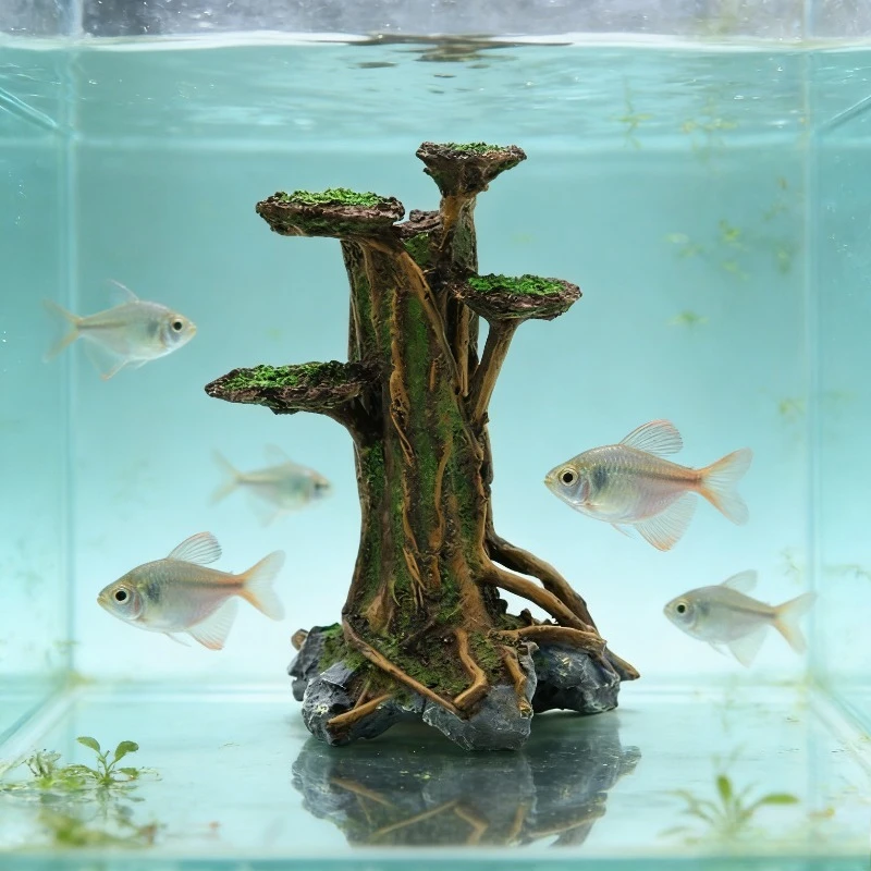 Artificial Moss Tree Driftwood - Planted Aquarium With Driftwood review and price