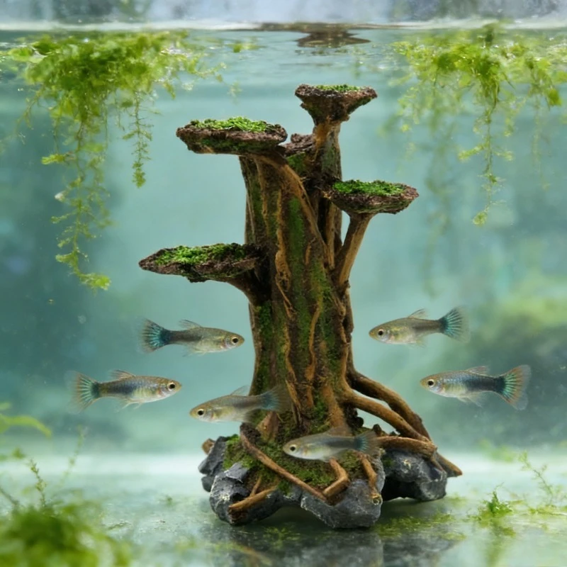 Artificial Moss Tree Driftwood - Planted Aquarium With Driftwood review and price