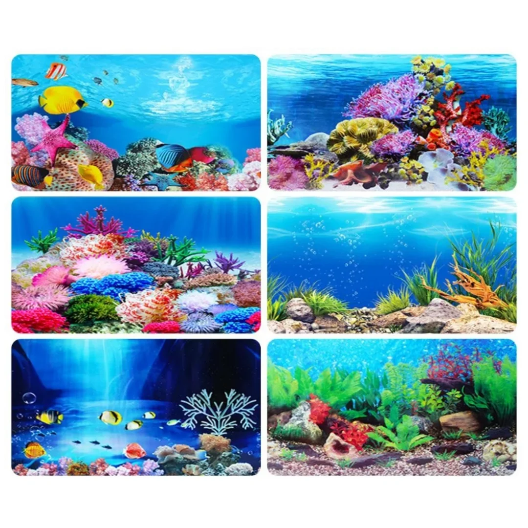Background Aquarium 3D Sticker - Aquarium Plant Design review and price