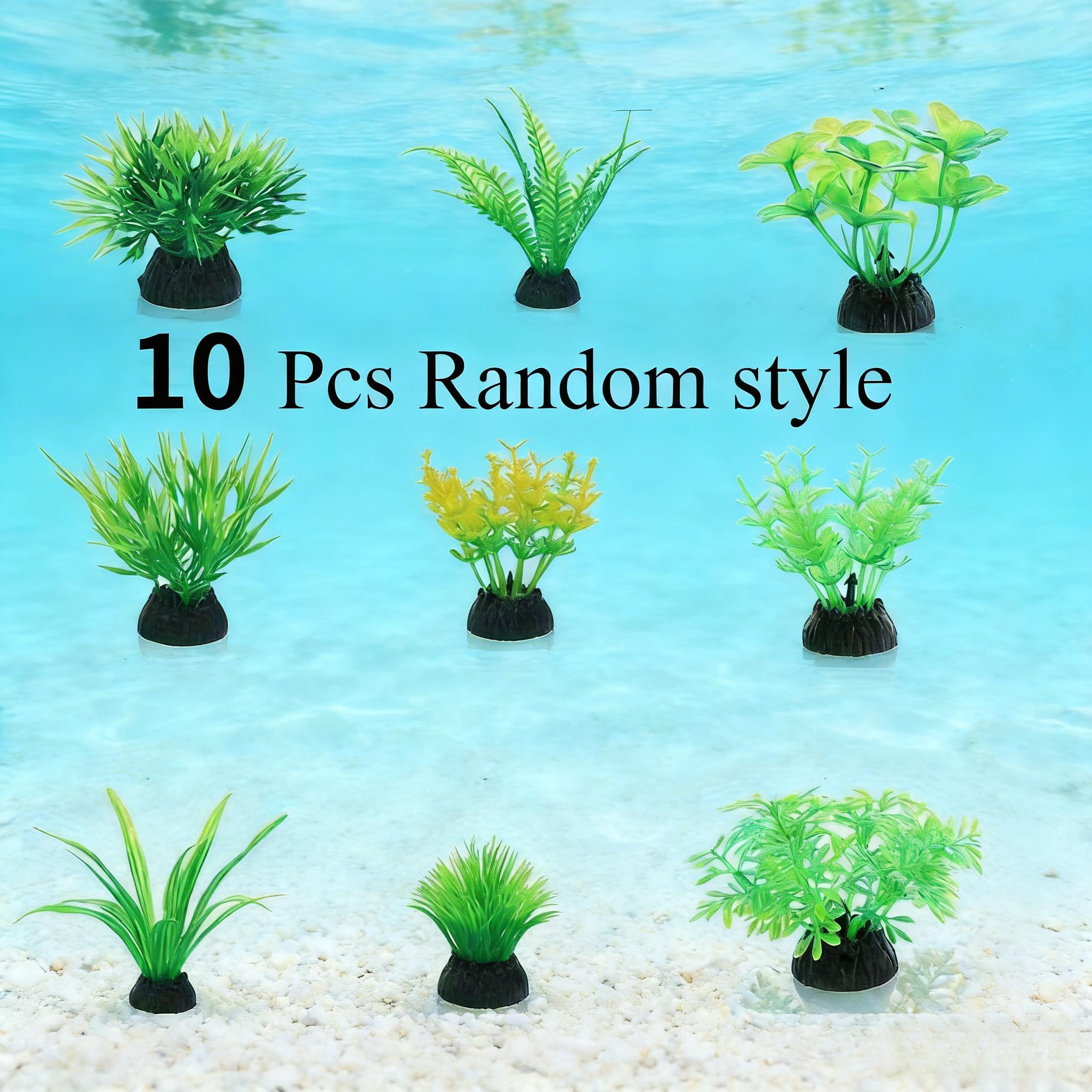 10Pcs Green Artificial Aquariu - Aquarium Plant Design review and price